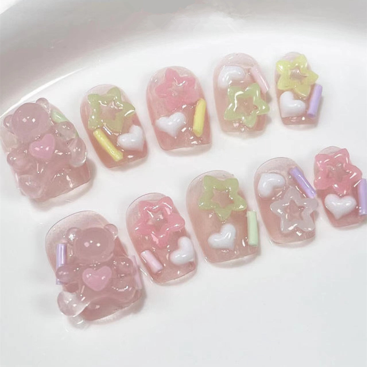 Lady's Light Luxury Handmade Press-on Nails