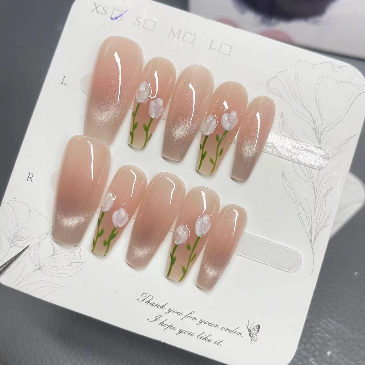 Lady's Light Luxury Handmade Press-on Nails