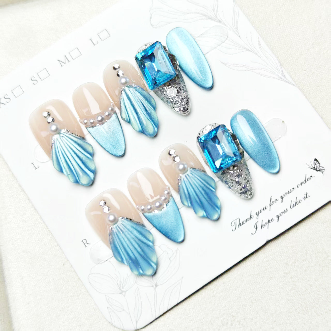 Lady's Light Luxury Handmade Press-on Nails